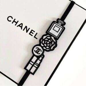 CHANEL Beauty Collection Embroidered Elastic Band Bookmark, Bracelet or Choker